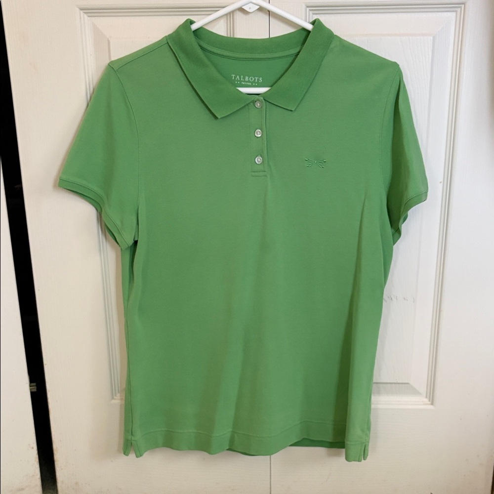 Talbots Light Green Short-Sleeve Polo